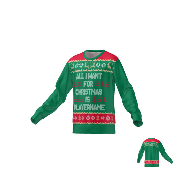 ALL I WANT FOR CHRISTMAS - SWEATER - GREEN