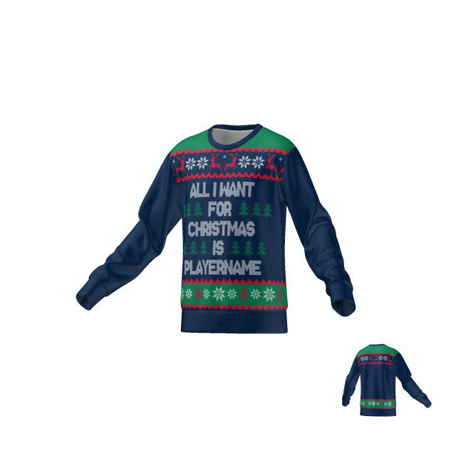 ALL I WANT FOR CHRISTMAS - SWEATER - NAVY