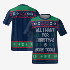 ALL I WANT FOR CHRISTMAS T-SHIRT - NAVY