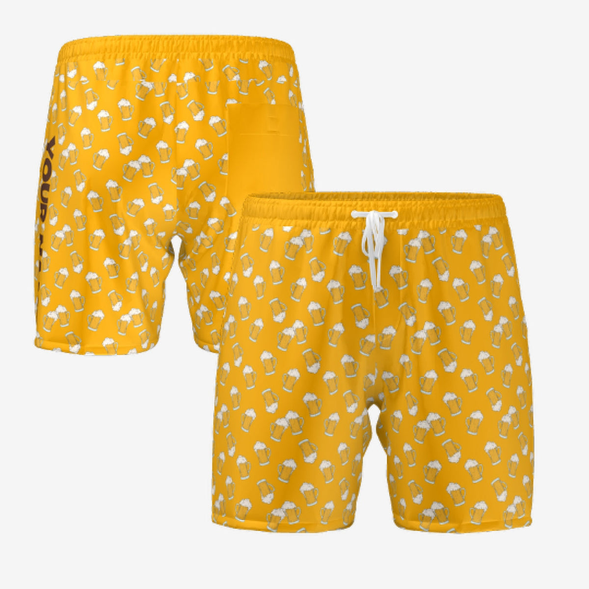 BEER BOARDSHORTS - GOLD