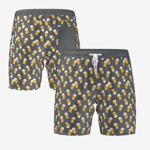 BEER BOARDSHORTS - GREY