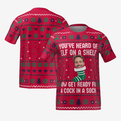 COCK IN A SOCK T-SHIRT - RED