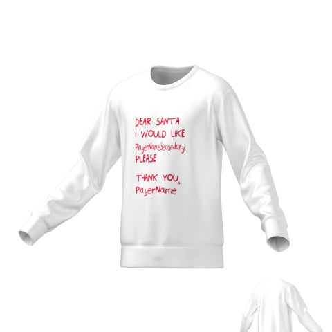 DEAR SANTA SWEATER - WHITE