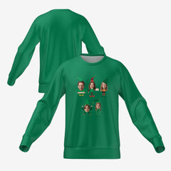 ELVES FAMILY SWEATER - GREEN