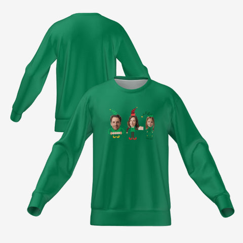 ELVES FAMILY SWEATER - GREEN