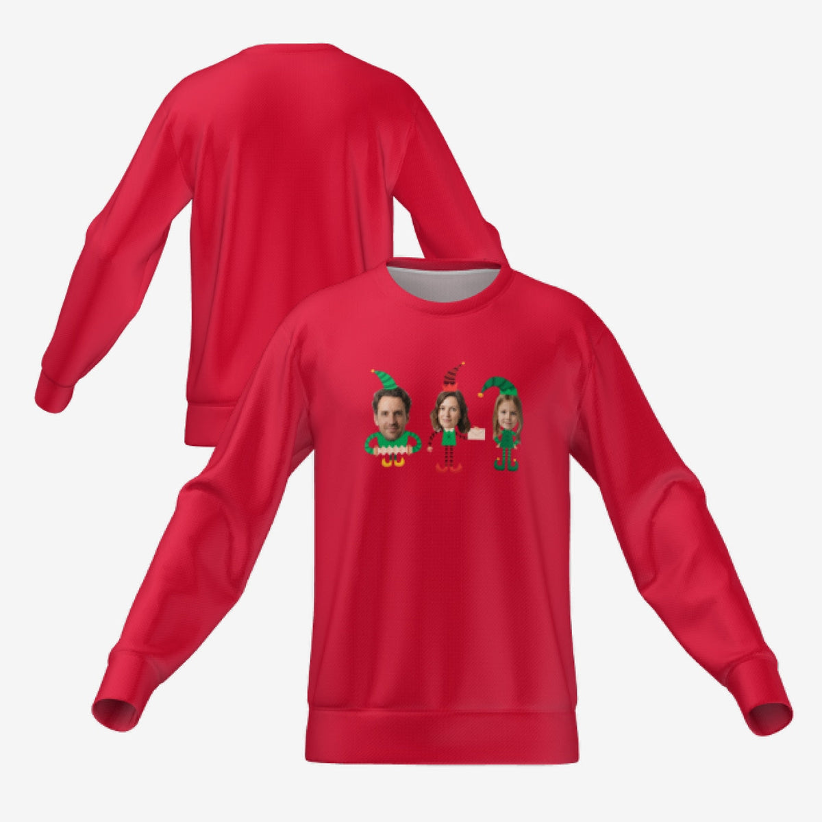 ELVES FAMILY SWEATER - RED