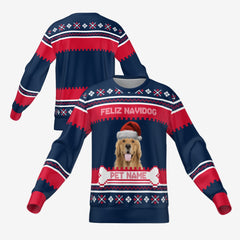 FELIZ NAVIDOG SWEATER - NAVY