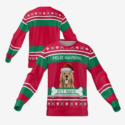 FELIZ NAVIDOG SWEATER - RED