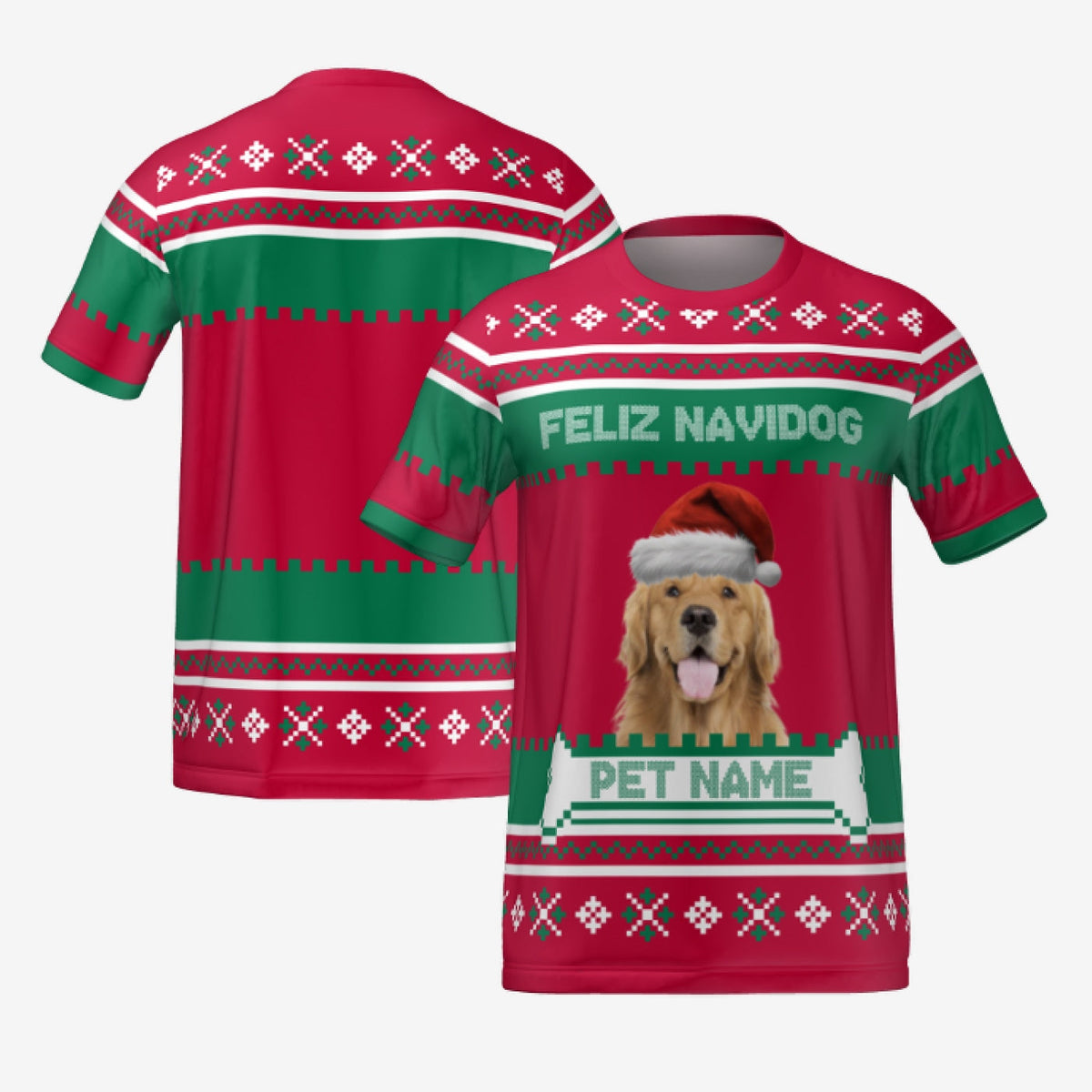 FELIZ NAVIDOG T-SHIRT - RED