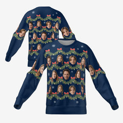 FESTIVE FAMILY SWEATER - NAVY