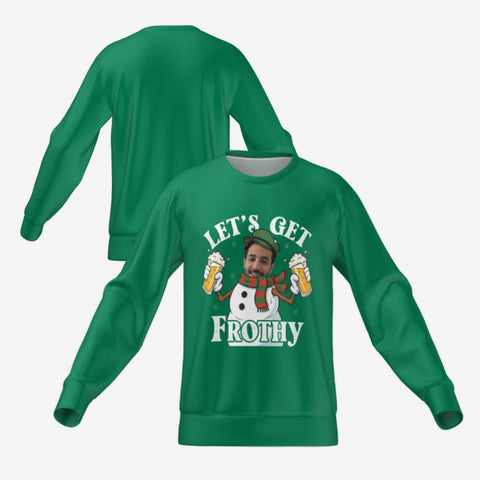 LET'S GET FROTHY SWEATER - GREEN