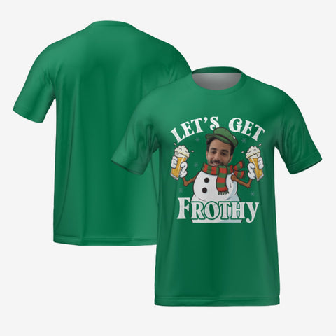 LET'S GET FROTHY T-SHIRT - GREEN
