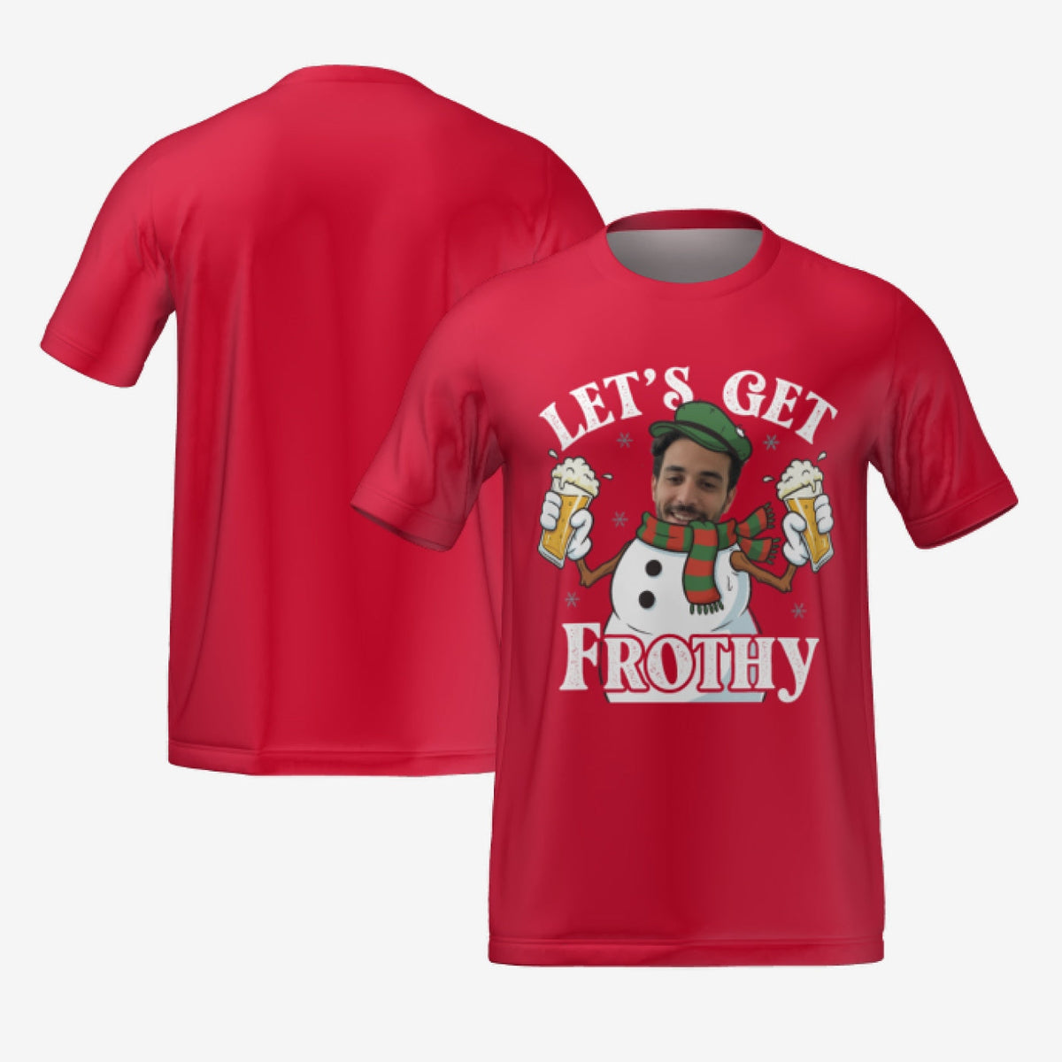LET'S GET FROTHY T-SHIRT - RED