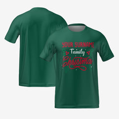 MY FAMILY CHRISTMAS T-SHIRT - GREEN