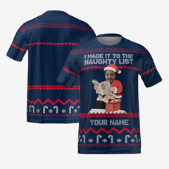 NAUGHTY LIST T-SHIRT - NAVY
