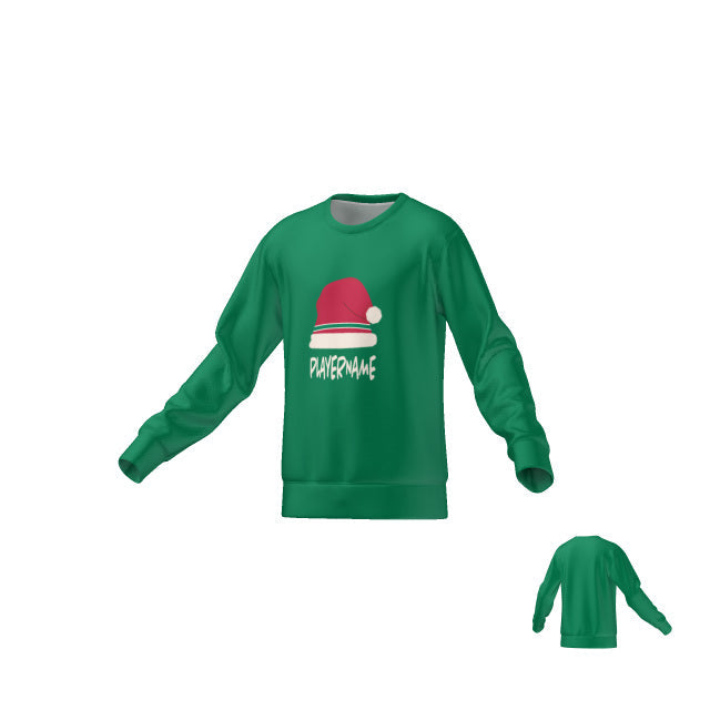 SANTA HAT SWEATER - GREEN