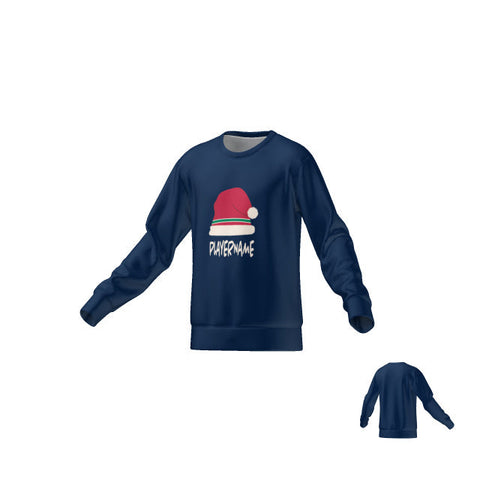 SANTA HAT SWEATER - NAVY