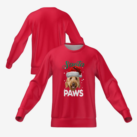 SANTA PAWS SWEATER - RED