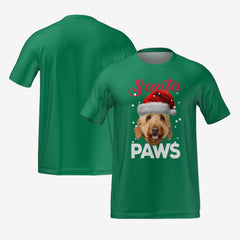 SANTA PAWS T-SHIRT - GREEN