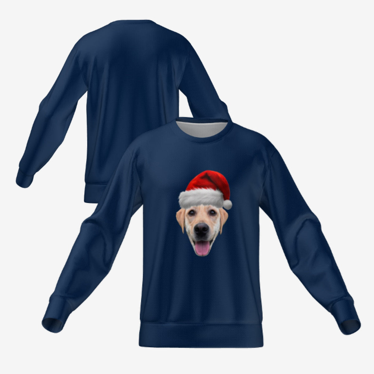 SANTA PET SWEATER - NAVY