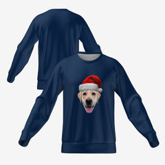 SANTA PET SWEATER - NAVY