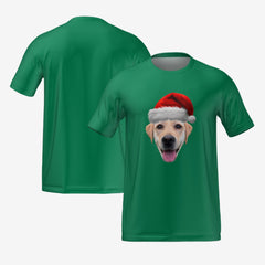 SANTA PET T-SHIRT - GREEN