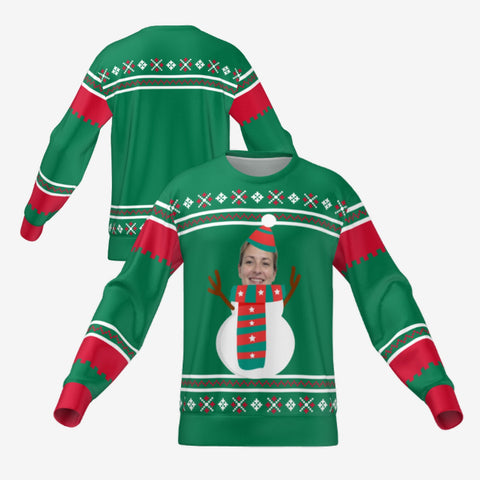 SNOWMAN SWEATER - GREEN