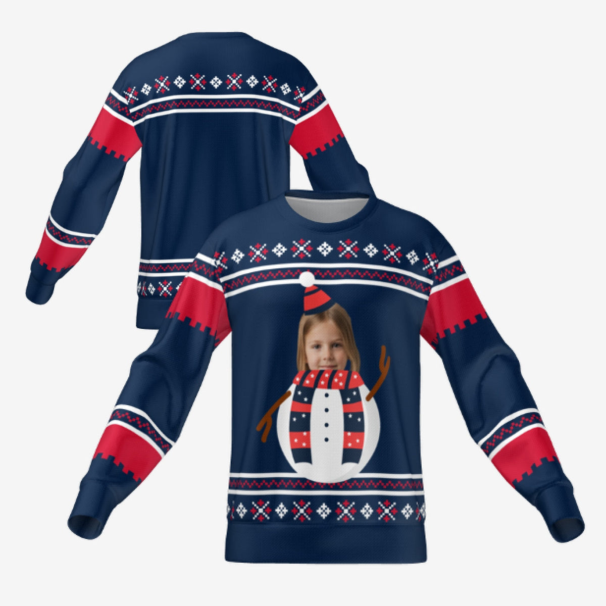 SNOWMAN SWEATER - NAVY