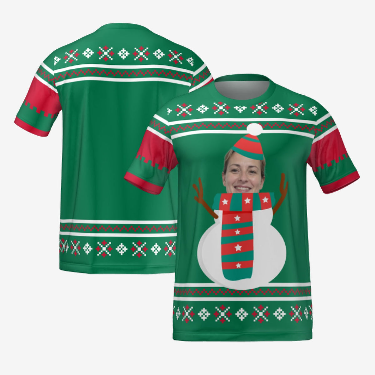 SNOWMAN T-SHIRT - GREEN