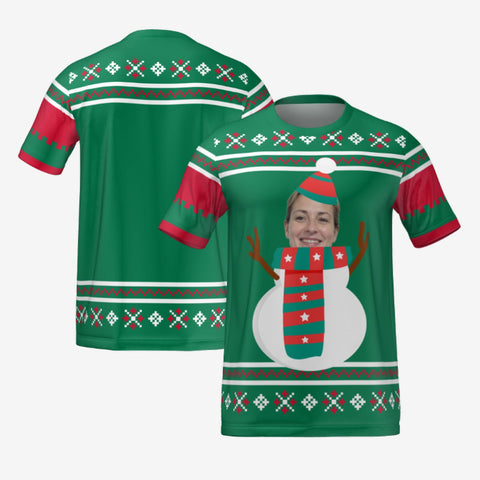 SNOWMAN T-SHIRT - GREEN