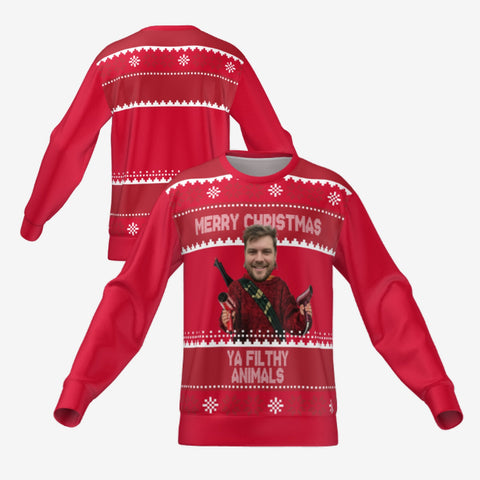 YA FILTHY ANIMALS SWEATER - RED