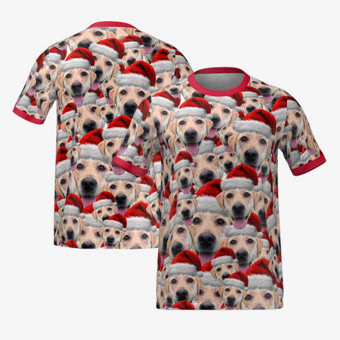 YOUR PETS FACE CHRISTMAS T-SHIRT